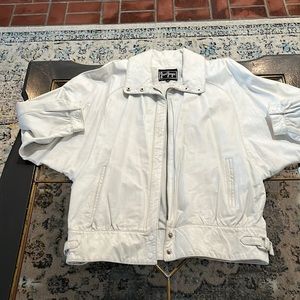 White leather jacket